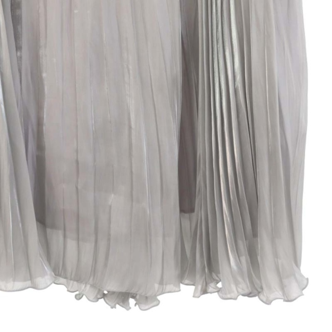 MICHEL KLEIN(ミッシェルクラン)のミッシェルクラン シャイニープリーツスカート フレア ロング レディースのスカート(ロングスカート)の商品写真