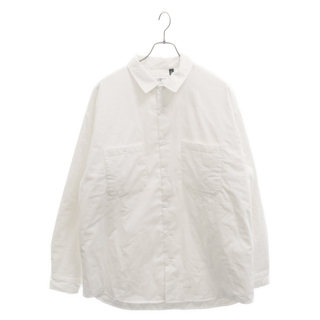 シュプリーム(Supreme)のSUPREME シュプリーム 24SS×MM6 Maison Margiela Padded Shirt×メゾンマルジェラ ロゴ刺繍 長袖パッドシャツ ホワイト(シャツ)
