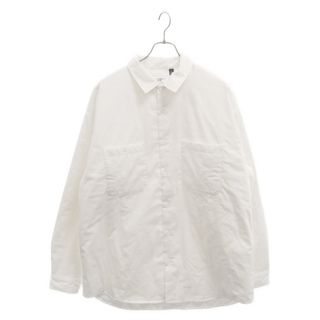 シュプリーム(Supreme)のSUPREME シュプリーム 24SS×MM6 Maison Margiela Padded Shirt×メゾンマルジェラ ロゴ刺繍 長袖パッドシャツ ホワイト(シャツ)