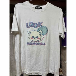 ちいかわ Tシャツ  モモンガ LOOK ホワイト