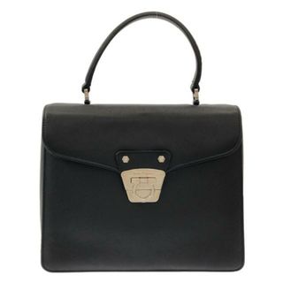 サルヴァトーレフェラガモ(Salvatore Ferragamo)のSalvatoreFerragamo(サルバトーレフェラガモ) ハンドバッグ ガンチーニ EO-21 A232 黒 レザー(ハンドバッグ)