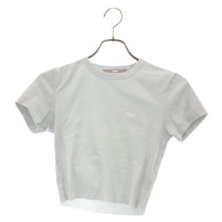KITH キス ショート丈クロップドロゴ半袖カットソー Tシャツ ブルー レディース(Tシャツ(半袖/袖なし))