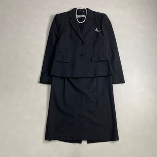 マックスマーラ(Max Mara)のマックスマーラ　スーツ　極美品 銀タグ フォーマル セットアップ  42　黒(スーツ)