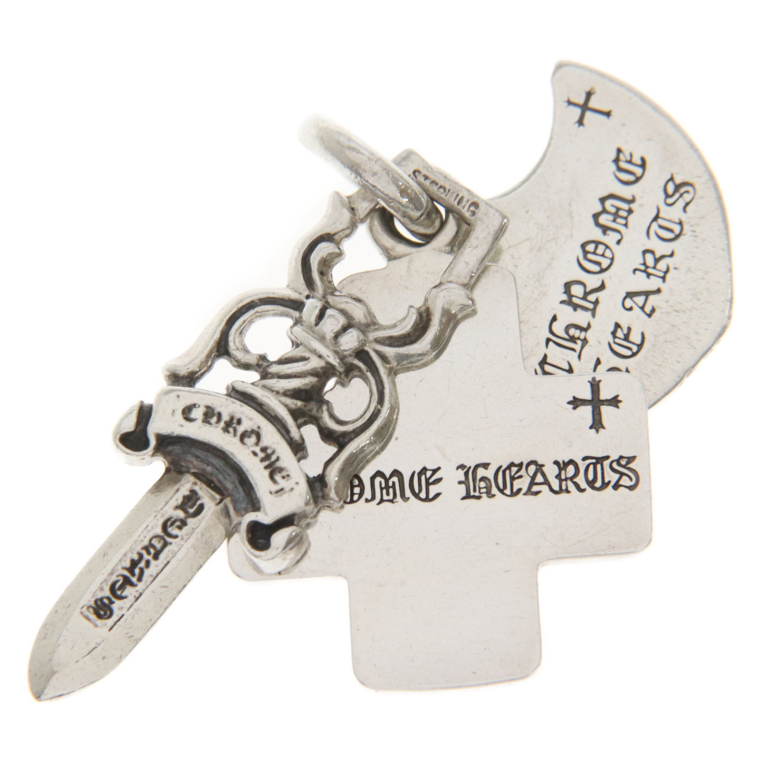 Chrome Hearts(クロムハーツ)のCHROME HEARTS クロムハーツ 3TRINKETS スリートリンケッツペンダント シルバーネックレストップ メンズのアクセサリー(ネックレス)の商品写真