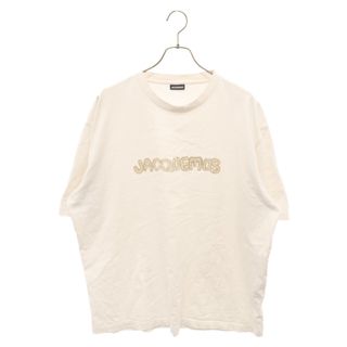 JACQUEMUS ジャックムス フロントロゴ刺繍 クルーネック半袖Tシャツ ホワイト(Tシャツ/カットソー(半袖/袖なし))