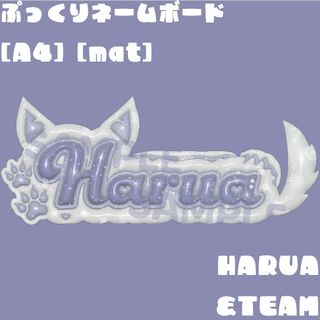 エンティーム(&TEAM)の[&TEAM HARUA ハルア] ぷっくりネームボード [A4] [マット](アイドルグッズ)