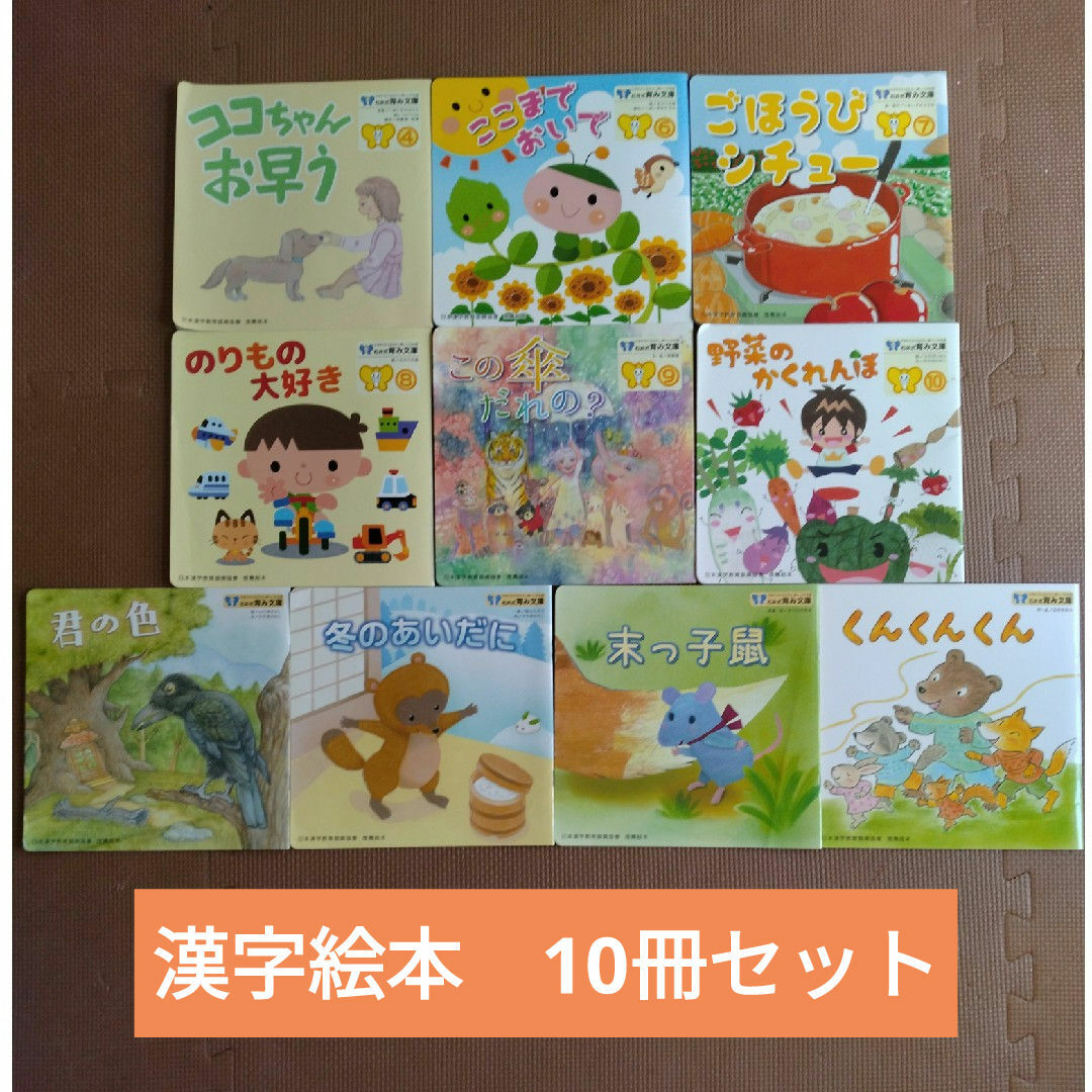 石井式育み文庫　10冊　年少　年中　漢字絵本 エンタメ/ホビーの本(絵本/児童書)の商品写真