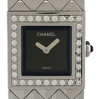 シャネル(CHANEL)のシャネル マトラッセ ダイヤベゼル H0489 クォーツ レディース 【中古】(腕時計)