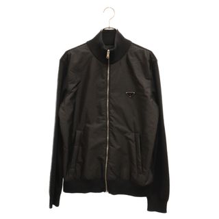 PRADA プラダ 23AW フルジップ リナイロン カーディガン 三角ロゴプレート ジップアップブルゾン ジャケット UMG116 R212 U98