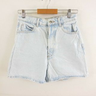 ザラ(ZARA)のザラ ZARA デニムショートパンツ 水色 38 *T128(ショートパンツ)