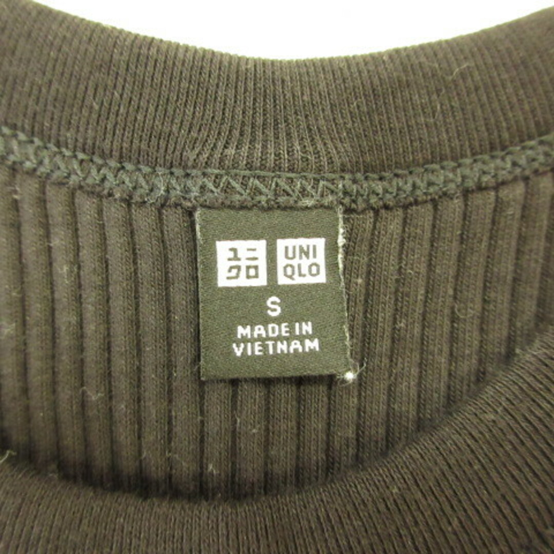 UNIQLO(ユニクロ)のユニクロ UNIQLO タンクトップ リブ ストレッチ 黒 S *T76 レディースのトップス(タンクトップ)の商品写真