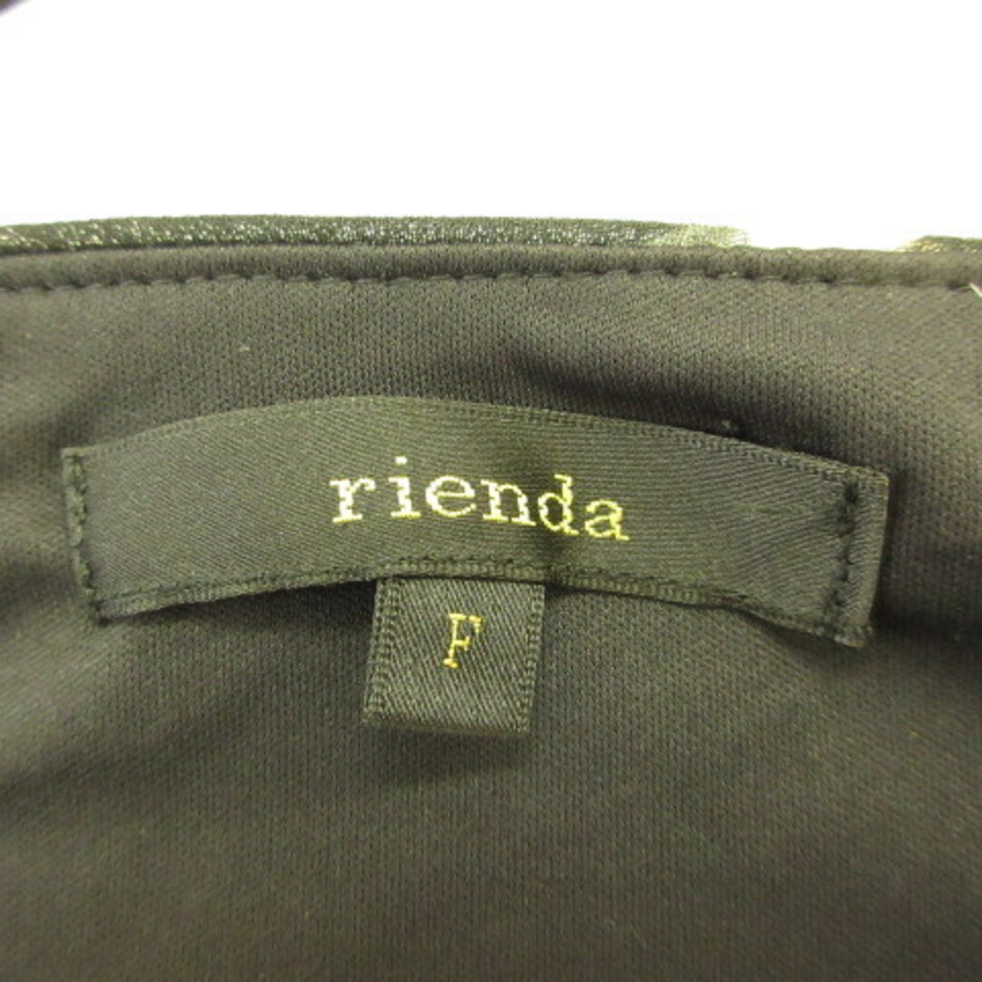 rienda(リエンダ)のリエンダ rienda カットソー キャミソール シフォン 花柄 黒 F レディースのトップス(その他)の商品写真