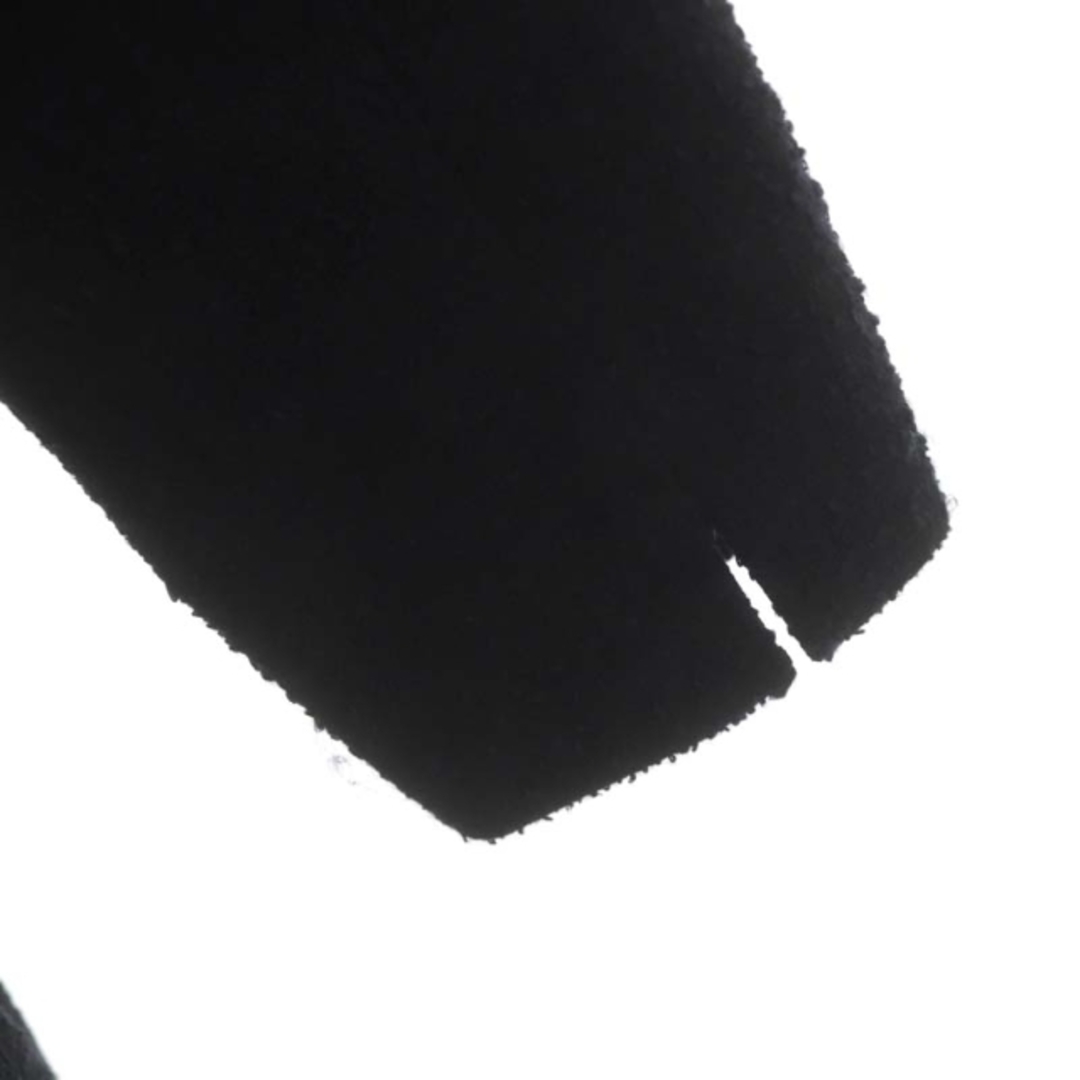 TO BE CHIC(トゥービーシック)のトゥービーシック ツイード フリルワンピース ひざ丈 七分袖 42 黒 紺 レディースのワンピース(ひざ丈ワンピース)の商品写真