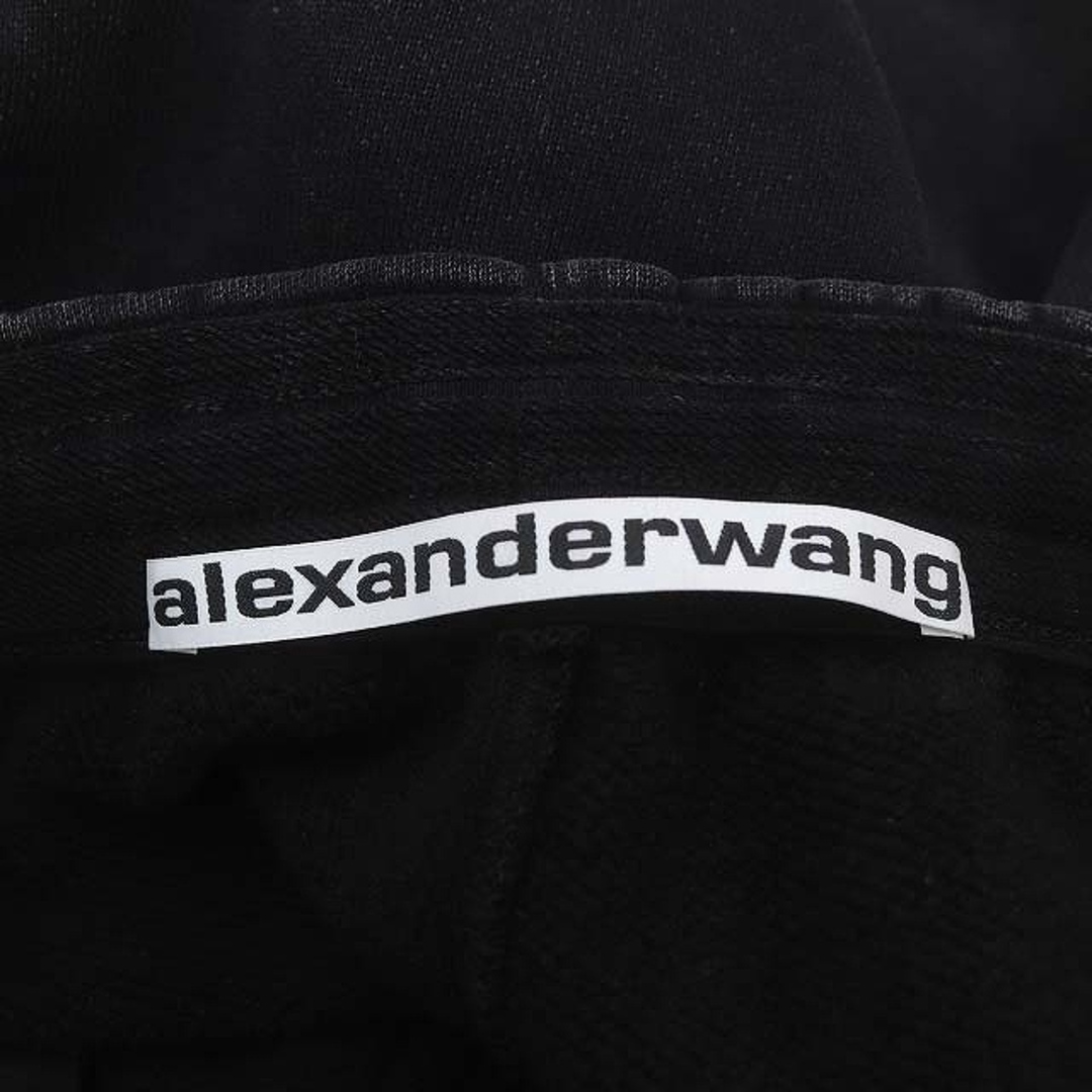 Alexander Wang(アレキサンダーワン)のアレキサンダーワン ロゴプリントスウェットパンツ ジョガーパンツ XS 黒 レディースのパンツ(その他)の商品写真