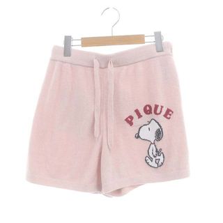 ジェラートピケ(gelato pique)のジェラートピケ 23SS PEANUTS JQD ショートパンツ F ピンク(ショートパンツ)