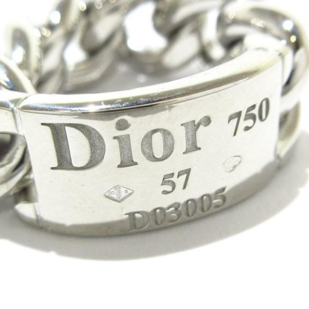 Christian Dior(クリスチャンディオール)のDIOR/ChristianDior(ディオール/クリスチャンディオール) リング 57美品  ゴルメット K18WG レディースのアクセサリー(リング(指輪))の商品写真