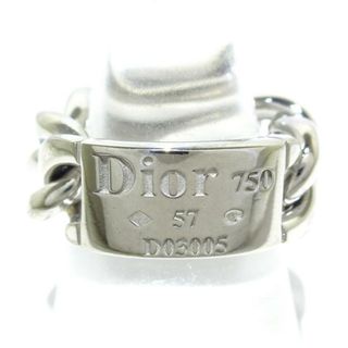 クリスチャンディオール(Christian Dior)のDIOR/ChristianDior(ディオール/クリスチャンディオール) リング 57美品  ゴルメット K18WG(リング(指輪))