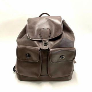 コーチ(COACH)のCOACH(コーチ) リュックサック C1265 ダークブラウン レザー×ナイロン(リュック/バックパック)