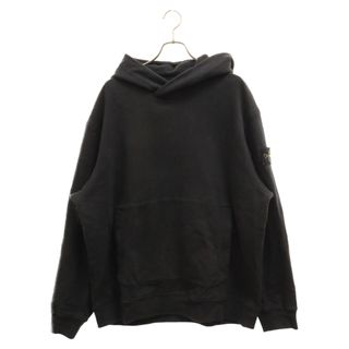 STONE ISLAND ストーンアイランド SWEAT HOODIE ロゴワッペン プルオーバーパーカー スウェットパーカー フーディ ブラック 771561820