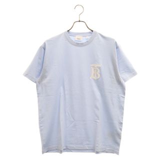 バーバリー(BURBERRY)のBURBERRY バーバリー TBロゴ ラバープリント 半袖Tシャツ クルーネックカットソー ライトブルー 8032843(Tシャツ/カットソー(半袖/袖なし))