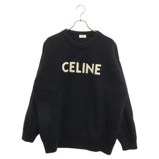 celine - CELINE セリーヌ ロゴエンブロイダリー オーバーサイズニット セーター ブラック 2A19R423P