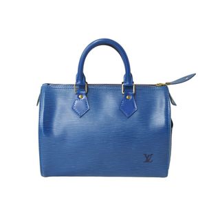 ルイヴィトン(LOUIS VUITTON)のLOUIS VUITTON ルイヴィトン スピーディ 25 ハンドバッグ M43015 エピレザー ブルー ゴールド金具 良品 中古 62748(ハンドバッグ)