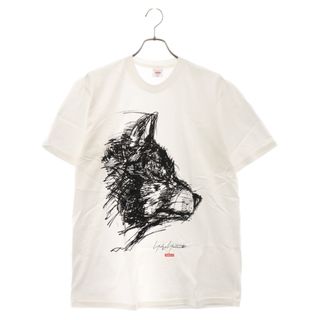 シュプリーム(Supreme)のSUPREME シュプリーム 20AW x Yohji Yamamoto Scribble Wolf Tee ヨウジヤマモト スクリブル ウルフプリント クルーネック 半袖 Tシャツ ホワイト(Tシャツ/カットソー(半袖/袖なし))