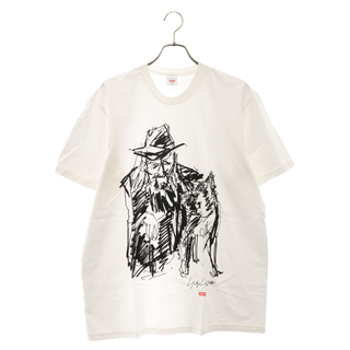 シュプリーム(Supreme)のSUPREME シュプリーム 20AW x Yohji Yamamoto Scribble Portrait Tee ヨウジヤマモト スクリブル ポートレート プリント クルーネック 半袖 Tシャツ ホワイト(Tシャツ/カットソー(半袖/袖なし))