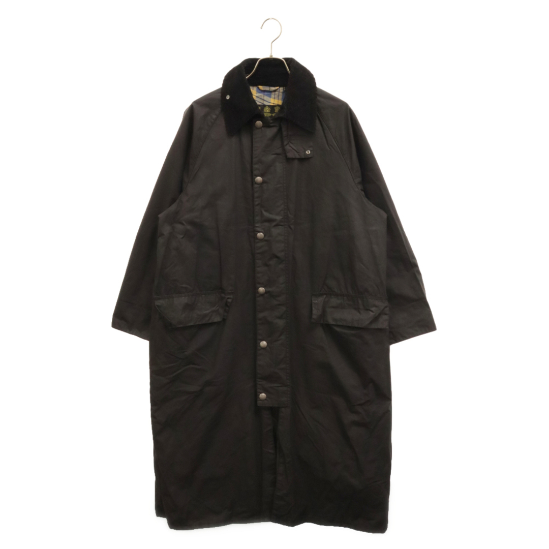 Barbour(バーブァー)のBarbour バブアー 20AW ×UNUSED ×BEAUTY&YOUTH UNITED ARROWS Burghley Riding Coat バーレーライディングコート オイルコート MWX1797BK11 ブラック メンズのジャケット/アウター(フライトジャケット)の商品写真