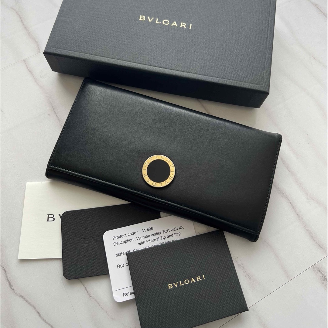 BVLGARI(ブルガリ)の373 美品 BVLGARI ブルガリ 2つ折り 長財布 レディースのファッション小物(財布)の商品写真