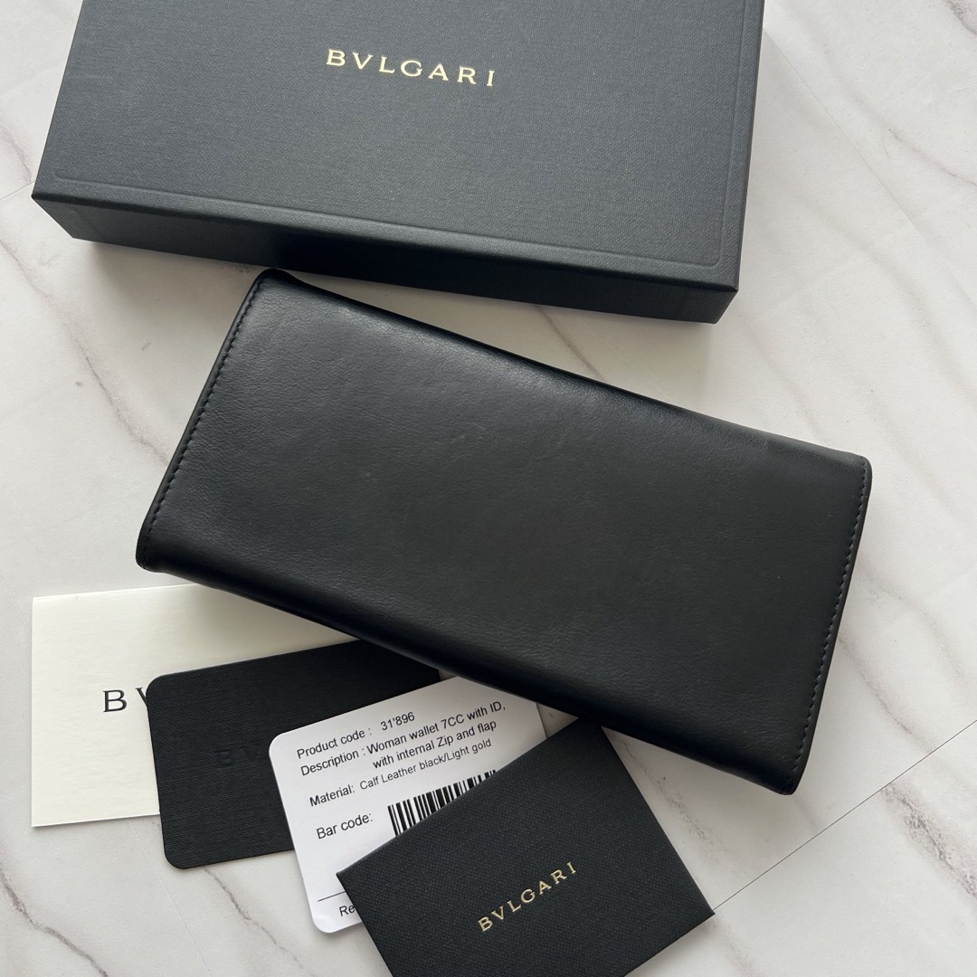 BVLGARI(ブルガリ)の373 美品 BVLGARI ブルガリ 2つ折り 長財布 レディースのファッション小物(財布)の商品写真