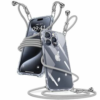 iPhone 15 Pro Max ケース クリア ショルダー iPhone15(その他)