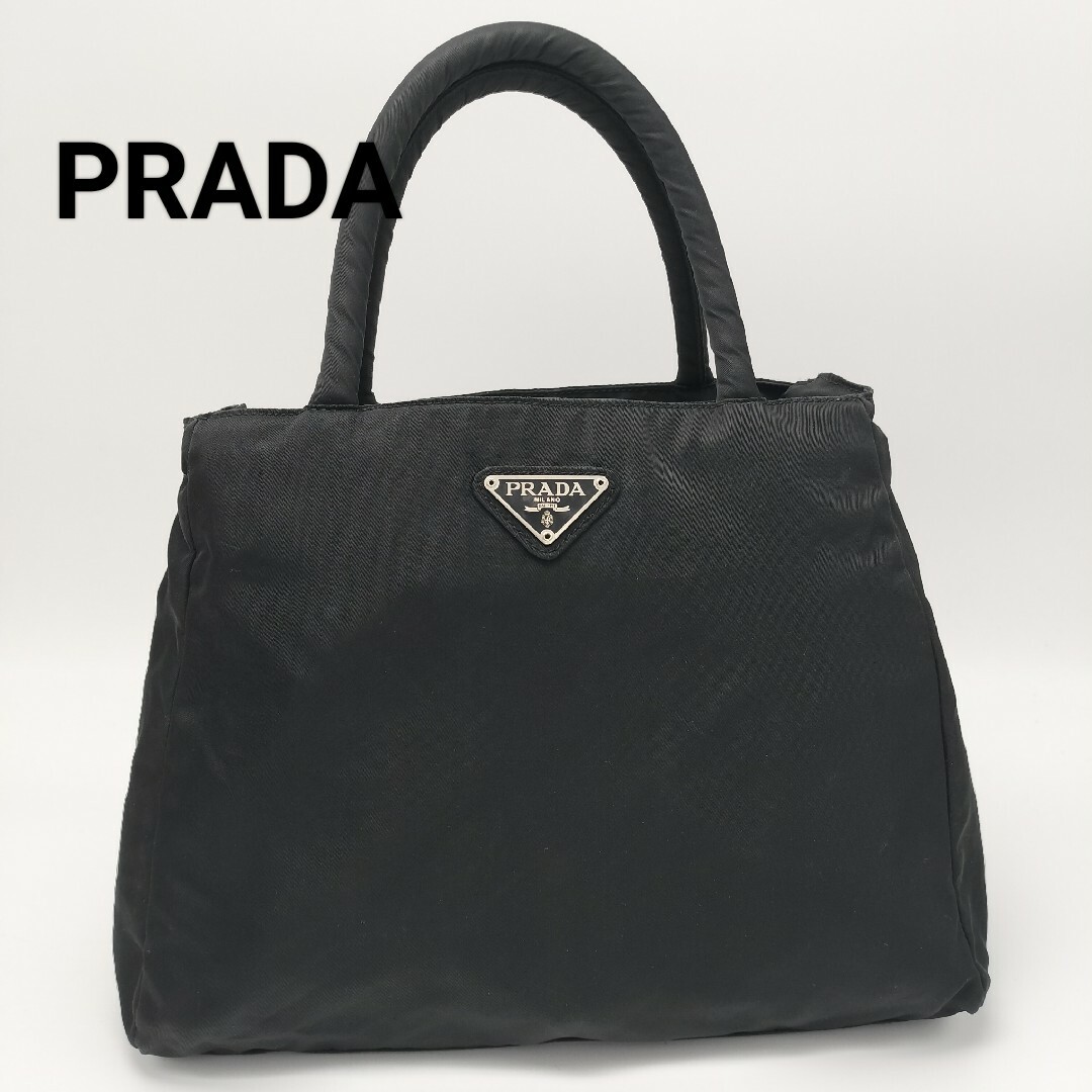 PRADA(プラダ)の極美品✨プラダ　トートバッグ　ブラック　黒 レディースのバッグ(トートバッグ)の商品写真