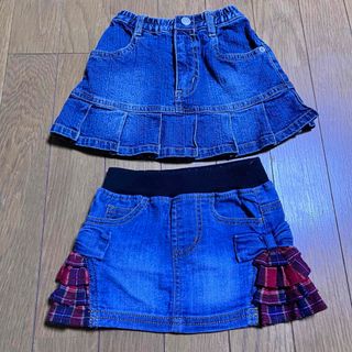 baiya80スカートデニムミミクライジーンズまとめ売り女の子キッズ子供服(スカート)