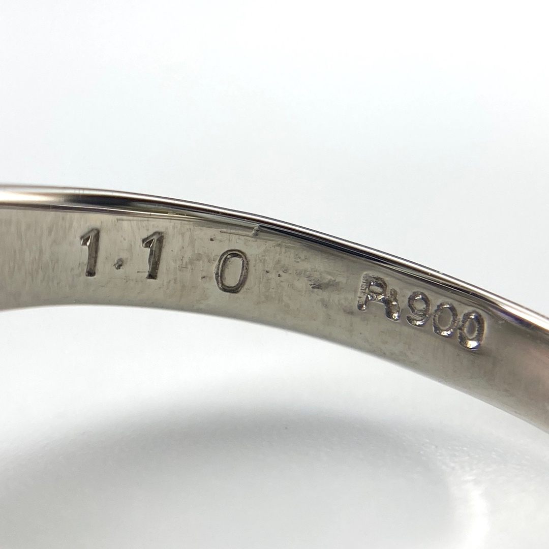 サファイア デザインリング 7.5号 Pt900 【中古】 レディースのアクセサリー(リング(指輪))の商品写真