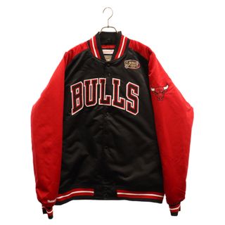 Mitchell&Ness ミッチェル アンド ネス 21AW NBA Finals1996 Chicago Bulls エヌビーエー シカゴブルズ エンブロイダリー パファースタジアムジャケット レッド/ブラック(スタジャン)