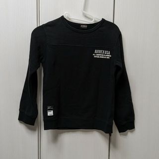 アヴィレックス(AVIREX)の㊿AVIREX／キッズトレーナー／黒／140cm(Tシャツ/カットソー)