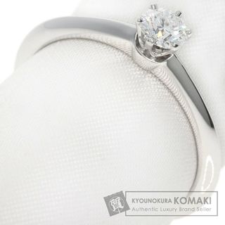 ティファニー(Tiffany & Co.)のTIFFANY&Co. ソリティア ナイフエッジ ダイヤモンド リング・指輪 PT950 レディース(リング(指輪))