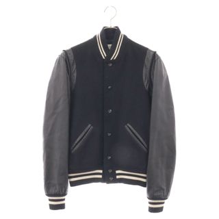 サンローラン(Saint Laurent)のSAINT LAURENT PARIS サンローランパリ Teddy Jacket レザー切替テディジャケット ブルゾン スタジアムジャケット スタジャン 429390(スタジャン)