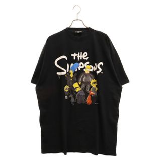 バレンシアガ(Balenciaga)のBALENCIAGA バレンシアガ 22SS×The Simpsons Oversized T-Shirt シンプソンズ オーバーサイズ 半袖Tシャツ カットソー ブラック 676589(Tシャツ/カットソー(半袖/袖なし))