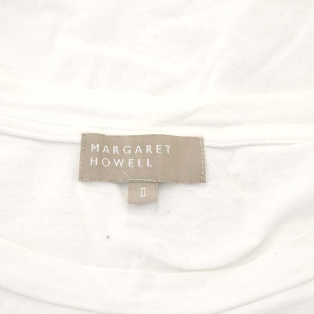 MARGARET HOWELL(マーガレットハウエル)のマーガレットハウエル Tシャツ カットソー 半袖 無地 コットン 2 白 レディースのトップス(Tシャツ(半袖/袖なし))の商品写真