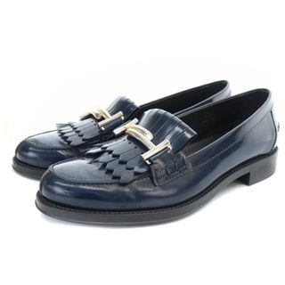 トッズ(TOD'S)のトッズ TOD'S タッセル ローファー 37.5 23.5-24cm 紺(ローファー/革靴)