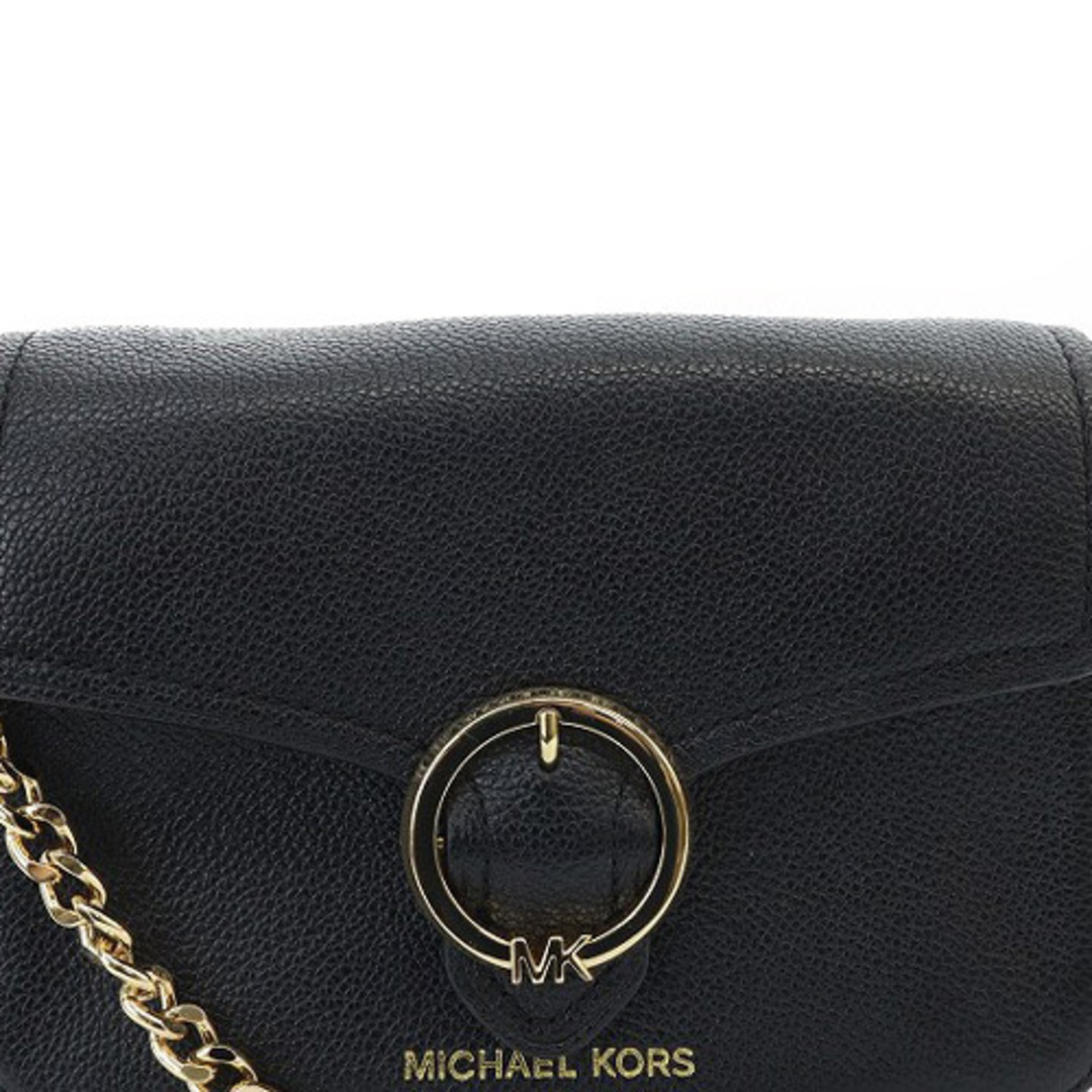 Michael Kors(マイケルコース)のマイケルコース チェーン ショルダーバッグ ロゴ レザー 黒 レディースのバッグ(ショルダーバッグ)の商品写真