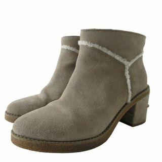 アグ(UGG)のアグ W KASEN2 美品 アンクルブーツ ショートブーツ ベージュ 23.5(ブーツ)