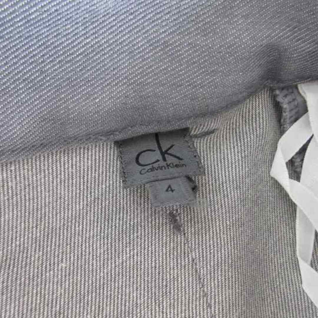 ck Calvin Klein(シーケーカルバンクライン)のシーケーカルバンクライン テーパードパンツ スラックス グレー 約L‐XL レディースのパンツ(その他)の商品写真