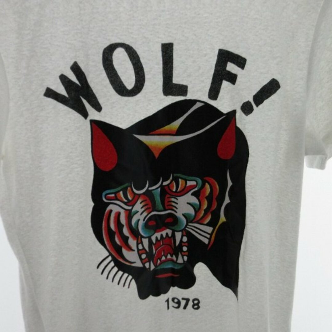 DIESEL(ディーゼル)のディーゼル DIESEL WOLF プリントTシャツ カットソー 半袖 白 S レディースのトップス(Tシャツ(半袖/袖なし))の商品写真