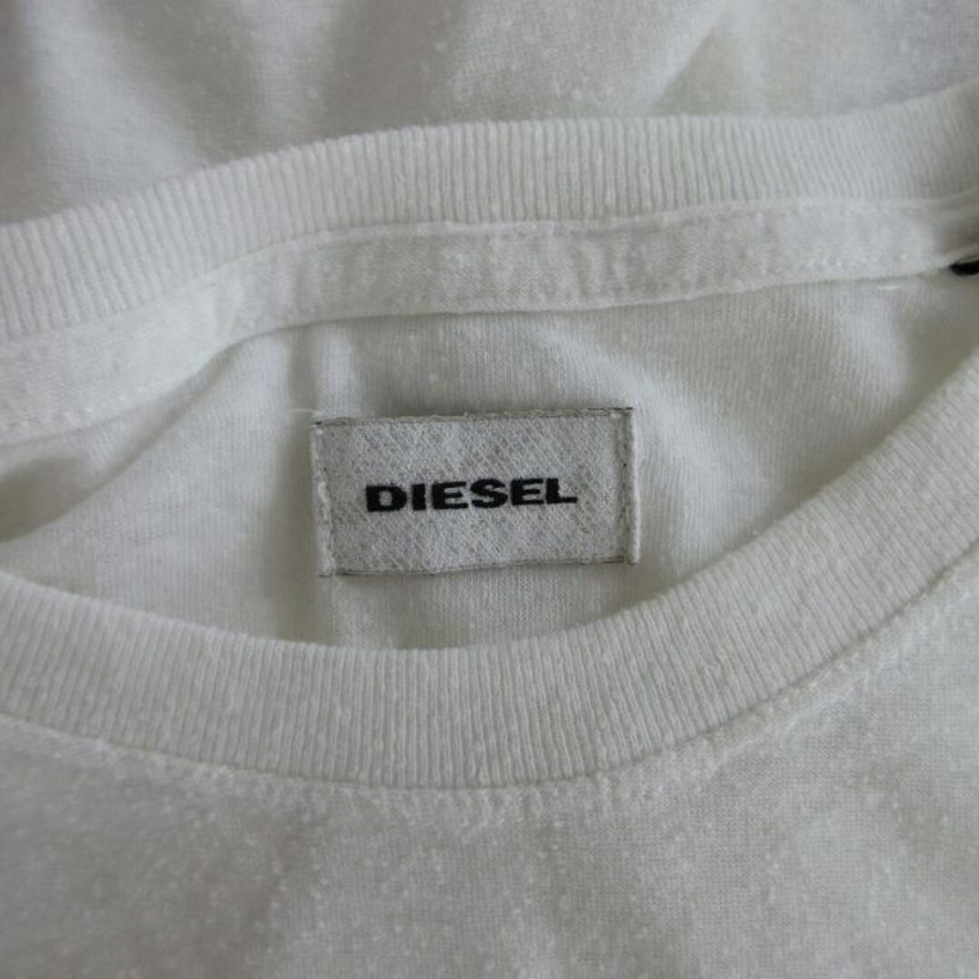 DIESEL(ディーゼル)のディーゼル DIESEL WOLF プリントTシャツ カットソー 半袖 白 S レディースのトップス(Tシャツ(半袖/袖なし))の商品写真
