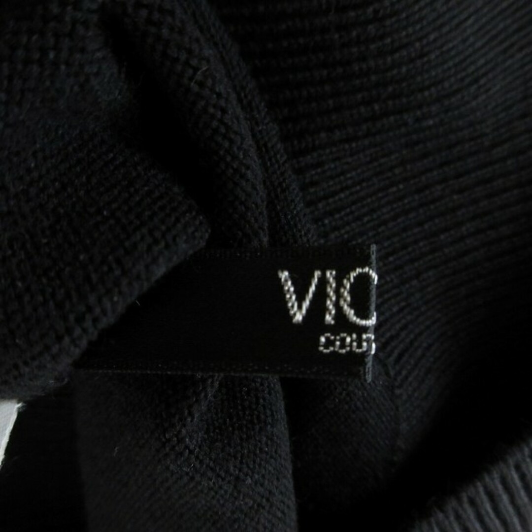 VICKY(ビッキー)のビッキー VICKY ウールニット セーター ストレッチ有 黒 約M ■SH レディースのトップス(ニット/セーター)の商品写真