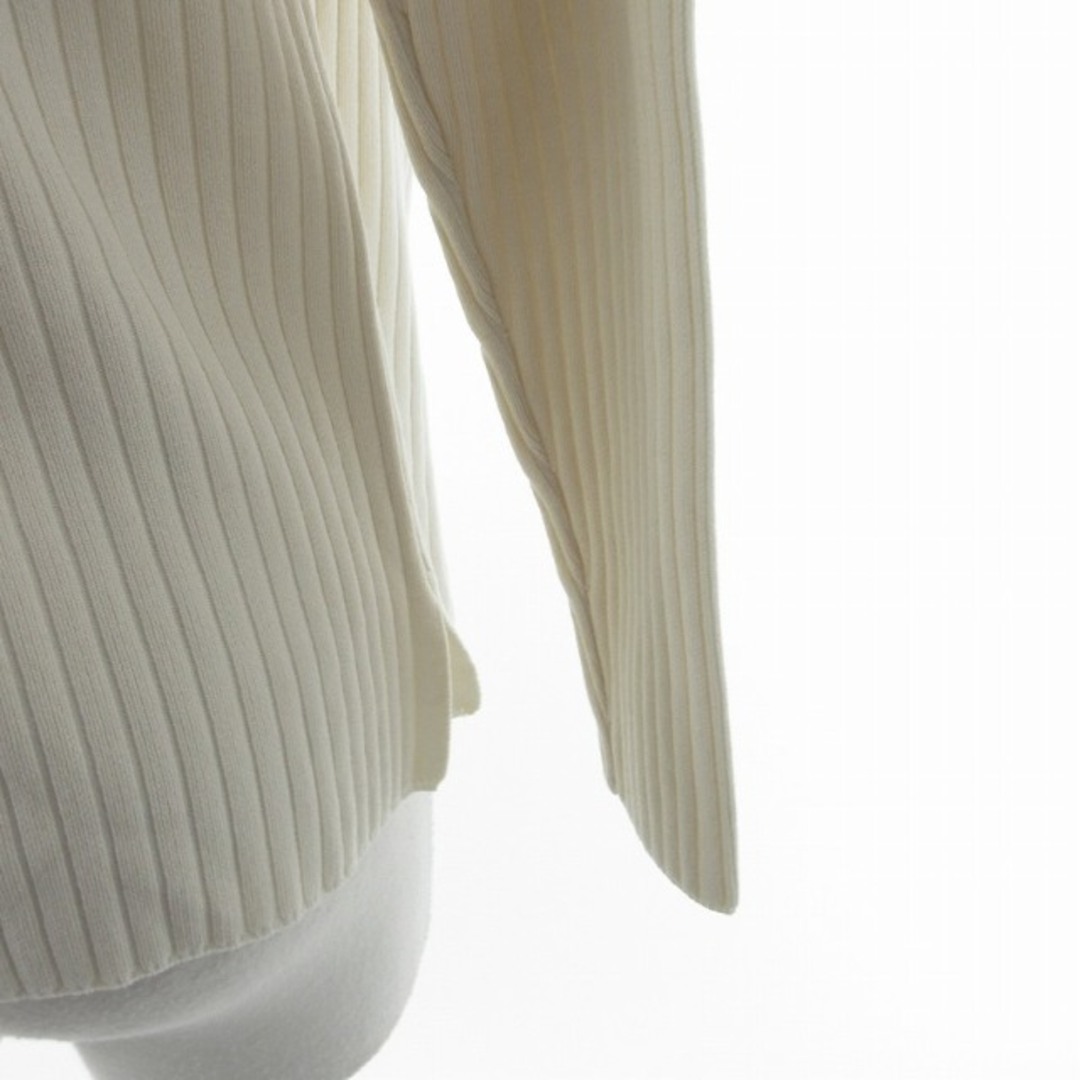 BARNYARDSTORM(バンヤードストーム)のバンヤードストーム 美品 リブニット セーター 長袖 白系 約XS‐S レディースのトップス(ニット/セーター)の商品写真