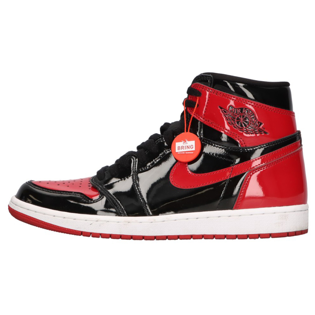 NIKE(ナイキ)のNIKE ナイキ Air Jordan 1 High OG Patent Bred 555088-063 エアジョーダン1 ハイ OG パテント ブレッド ハイカットスニーカー US10.5/28.5cm ブラック/レッド メンズの靴/シューズ(スニーカー)の商品写真